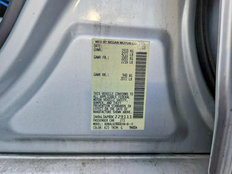 2013 NISSAN ALTIMA 2.5  