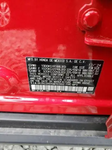 2025 HONDA HR-V SPORT  