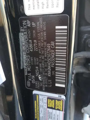 2014 KIA OPTIMA HYBRID  