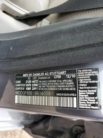 2011 MERCEDES-BENZ C 300 4MATIC  