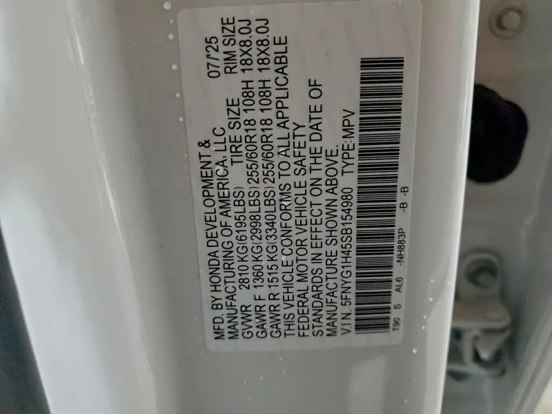 2025 HONDA PILOT EXL  