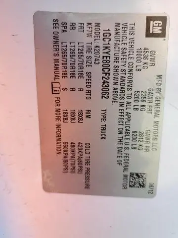 2012 CHEVROLET SILVERADO K2500 HEAVY DUTY LTZ  