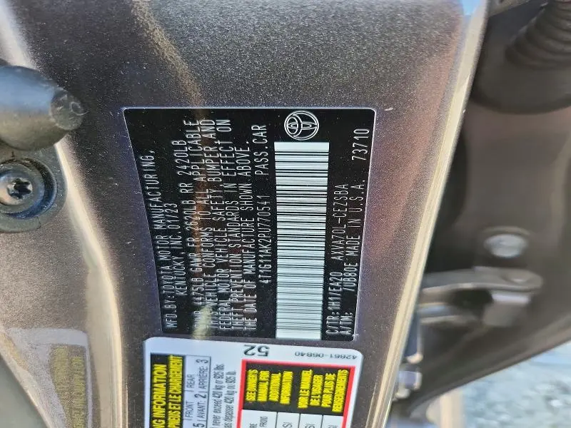 2023 TOYOTA CAMRY SE  