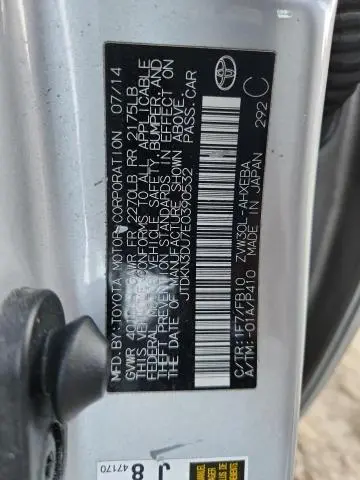 2014 TOYOTA PRIUS TWO  