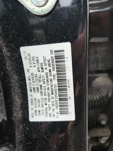 2015 HONDA ACCORD LX  