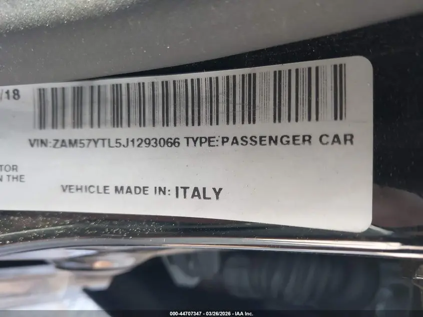 2018 MASERATI GHIBLI S Q4 GRANLUSSO