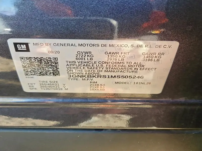 2021 CHEVROLET BLAZER RS  