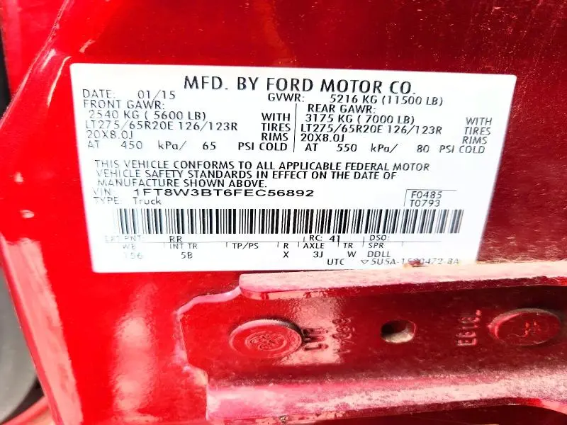 2015 FORD F350 SUPER DUTY  