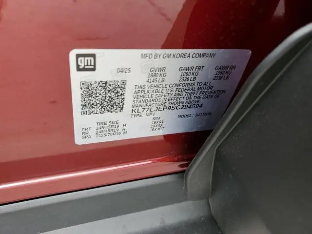 2025 CHEVROLET TRAX 2RS  