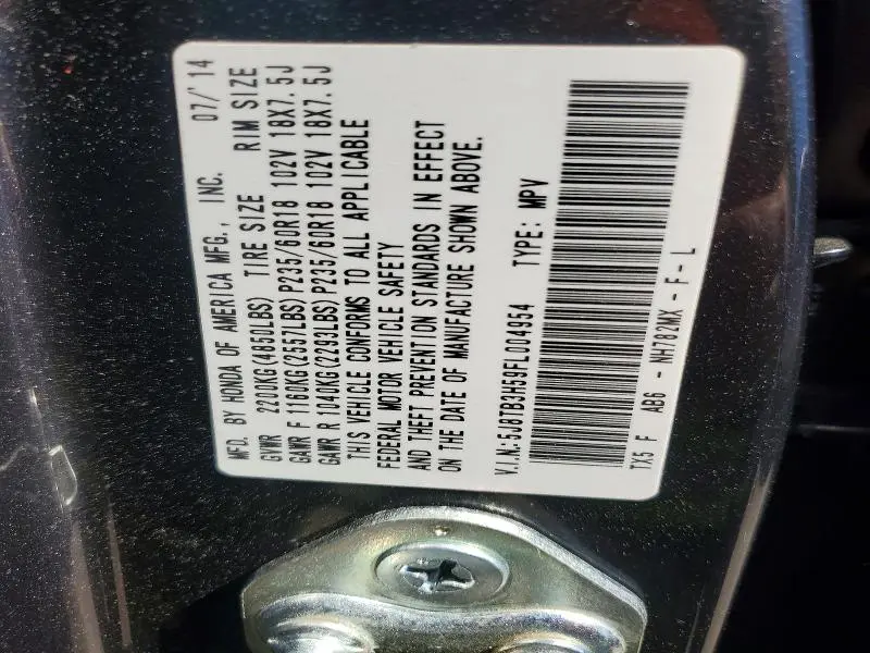 2015 ACURA RDX TECHNOLOGY  