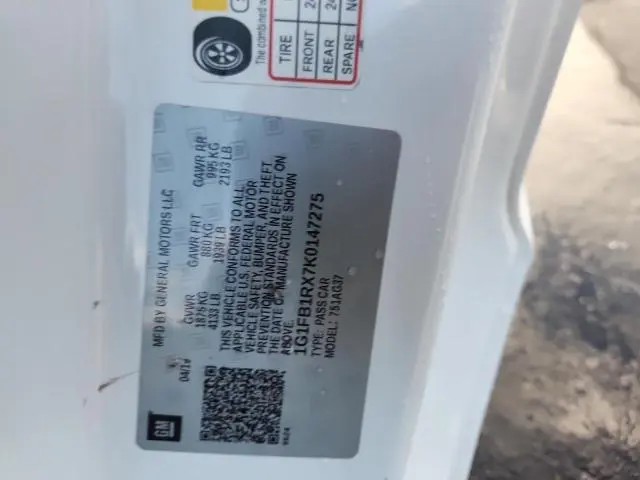 2019 CHEVROLET CAMARO LS  