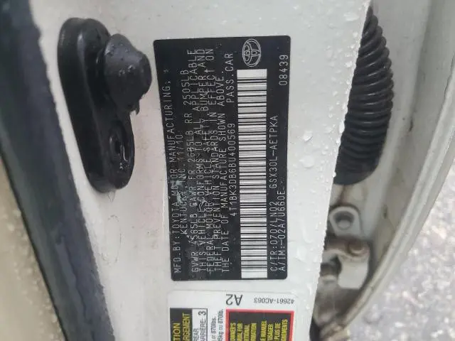 2011 TOYOTA AVALON BASE  