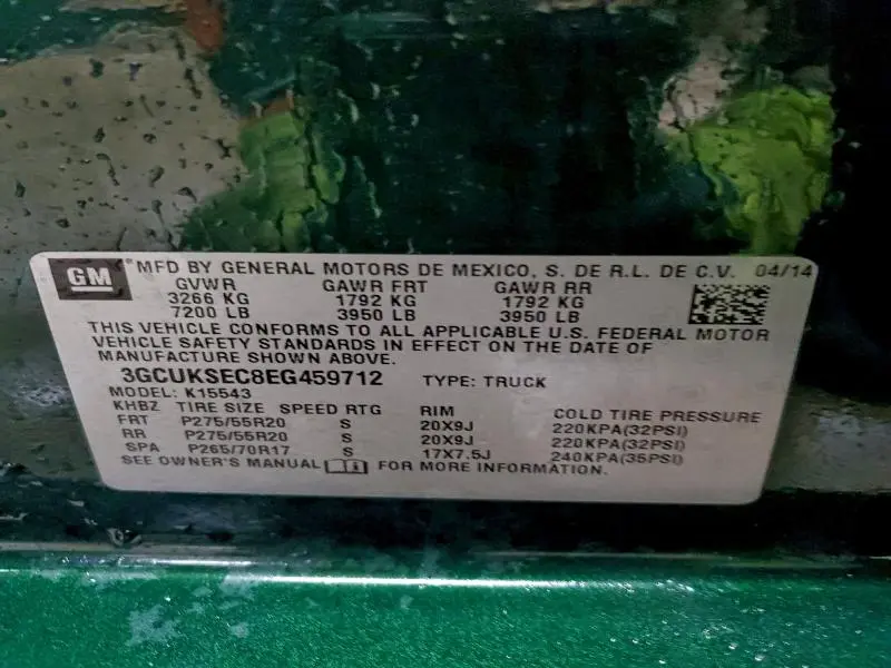 2014 CHEVROLET SILVERADO K1500 LTZ  