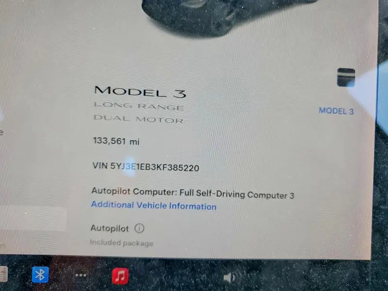 2019 TESLA MODEL 3   