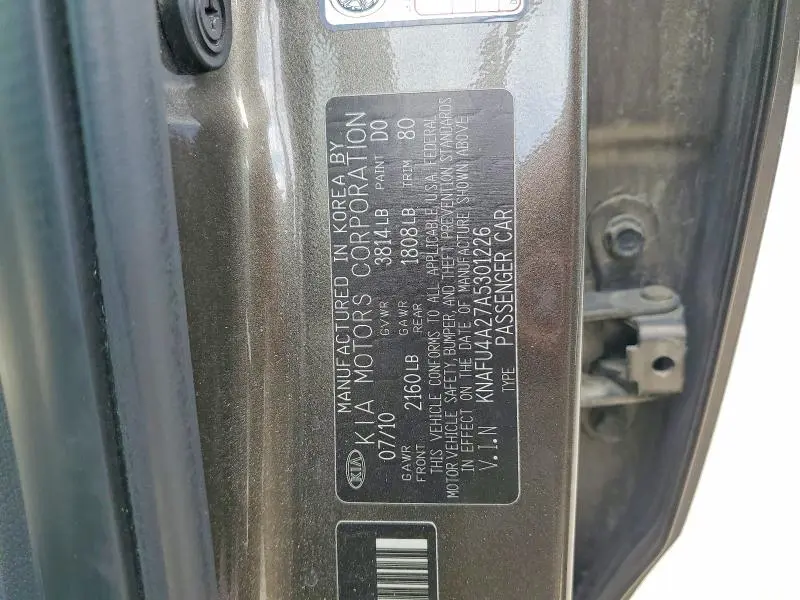 2010 KIA FORTE EX  