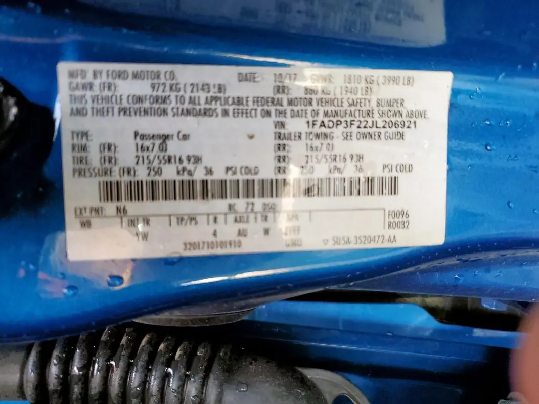 2018 FORD FOCUS SE  