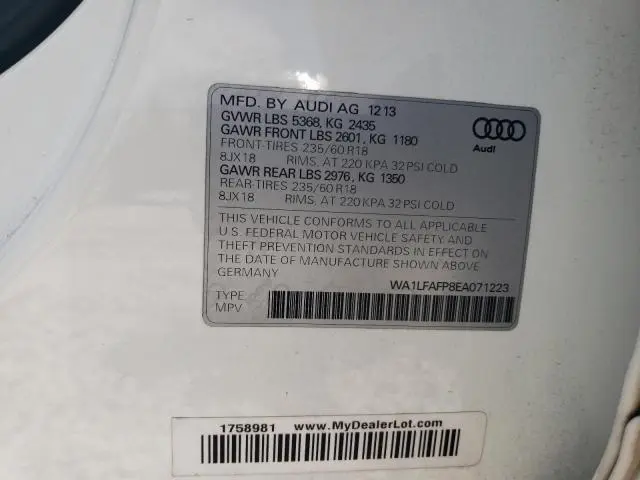 2014 AUDI Q5 PREMIUM PLUS  