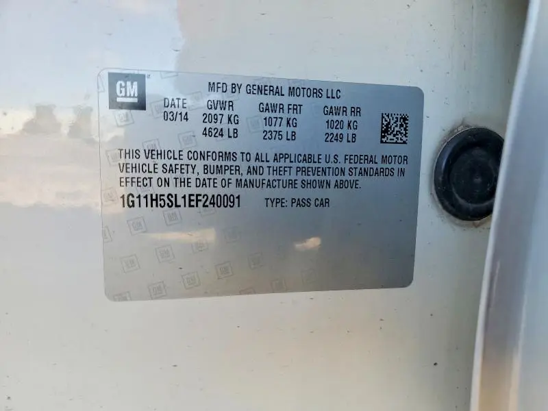 2014 CHEVROLET MALIBU LTZ  