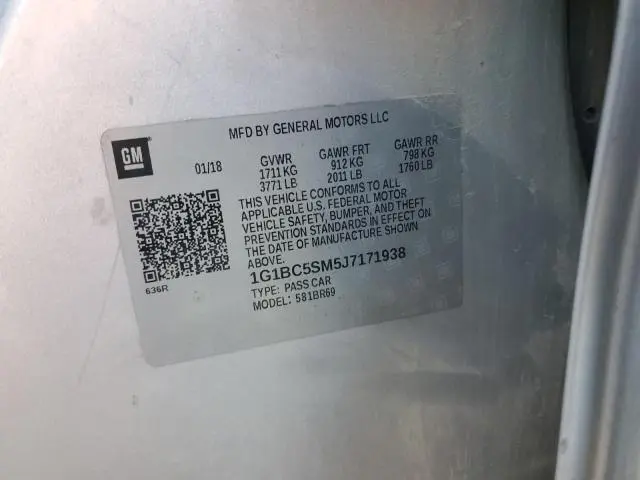 2018 CHEVROLET CRUZE LS  