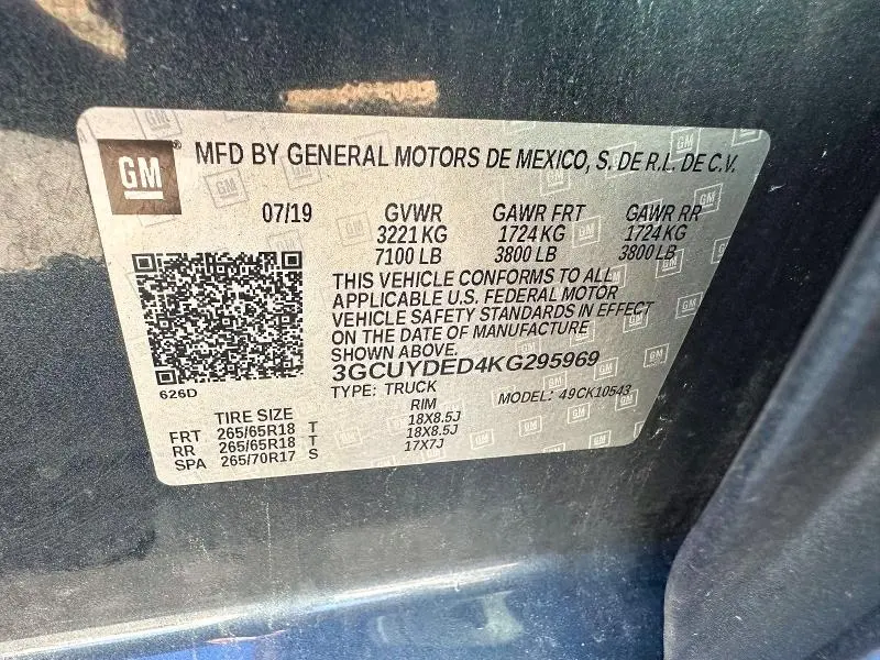 2019 CHEVROLET SILVERADO K1500 LT  