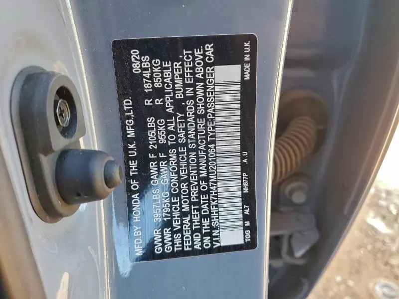 2021 HONDA CIVIC SPORT  