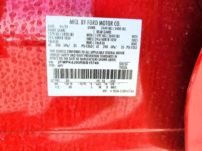 2024 FORD EDGE SEL  