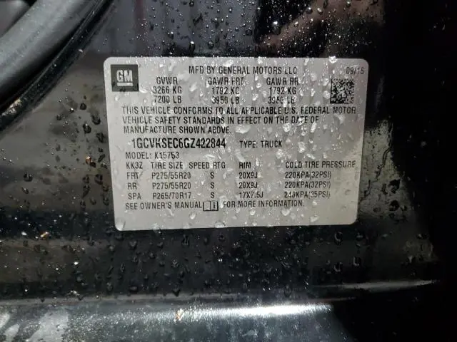 2016 CHEVROLET SILVERADO K1500 LTZ  