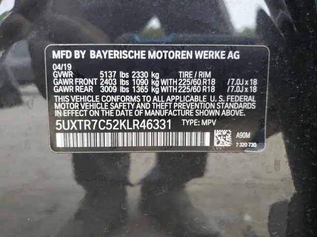 2019 BMW X3 SDRIVE30I  