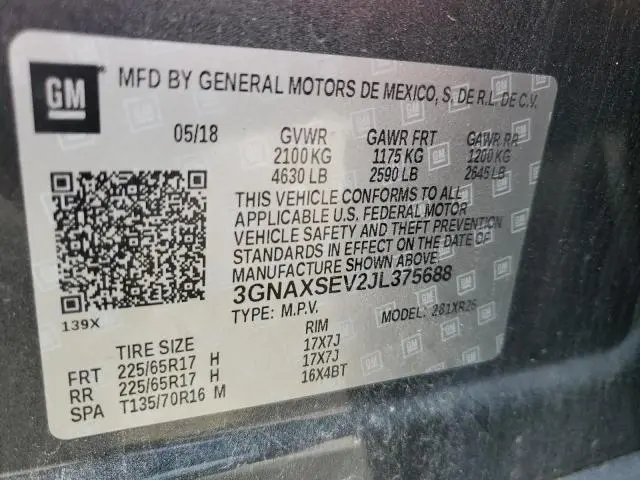 2018 CHEVROLET EQUINOX LT  
