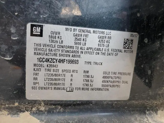 2017 CHEVROLET SILVERADO K3500 LT  