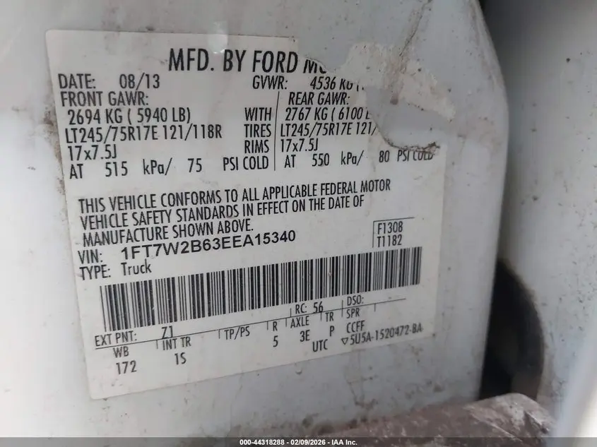 2014 FORD F-250 XL