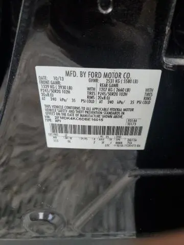 2013 FORD EDGE LIMITED  