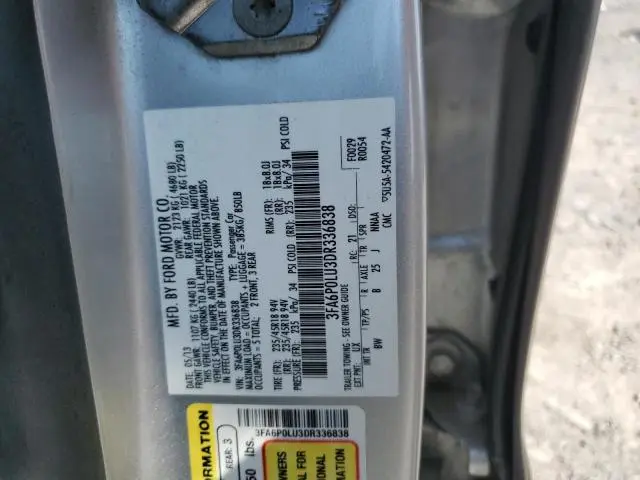 2013 FORD FUSION SE HYBRID  