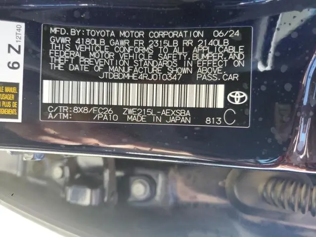 2024 TOYOTA COROLLA LE  
