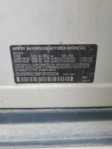 2015 BMW X5 XDRIVE35I  