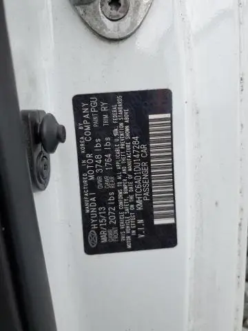 2013 HYUNDAI VELOSTER   
