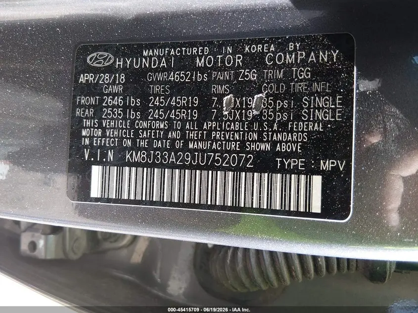 2018 HYUNDAI TUCSON VALUE