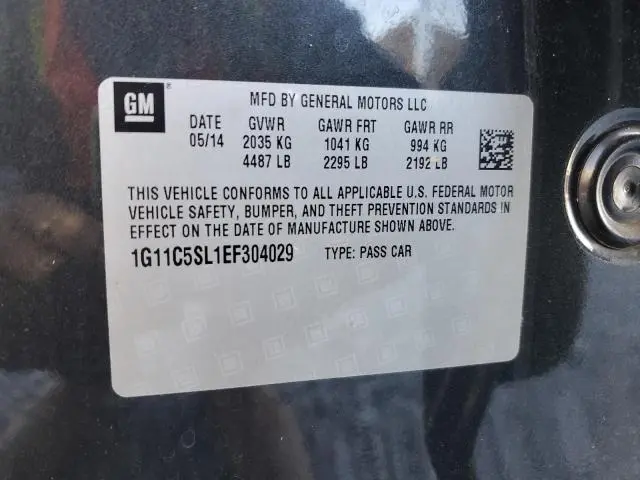 2014 CHEVROLET MALIBU 1LT  