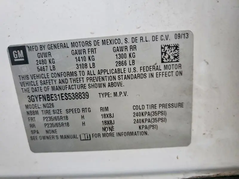 2014 CADILLAC SRX LUXURY COLLECTION  