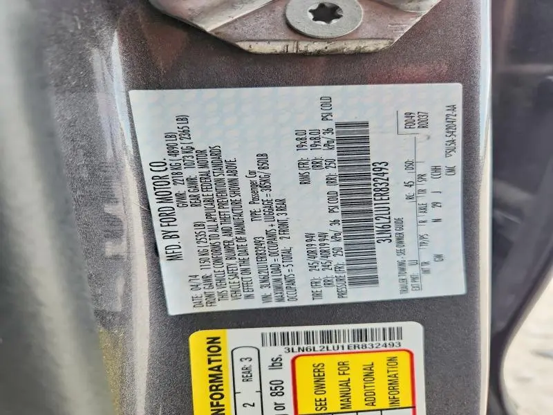 2014 LINCOLN MKZ HYBRID  