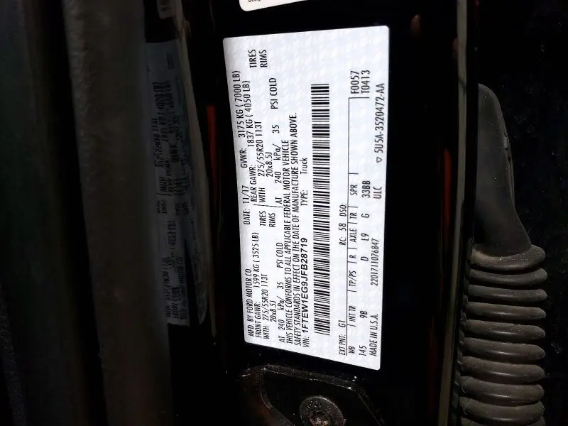 2018 FORD F150 SUPERCREW  