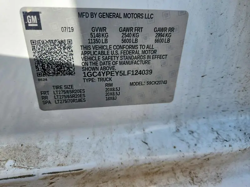 2020 CHEVROLET SILVERADO K2500 HEAVY DUTY LTZ  