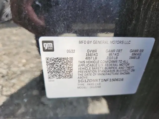 2022 CHEVROLET MALIBU LT  