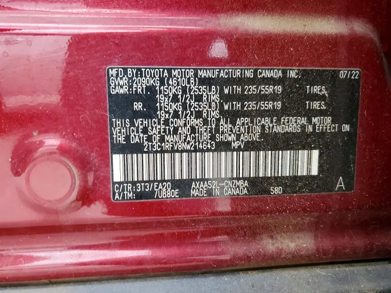 2022 TOYOTA RAV4 XLE PREMIUM  