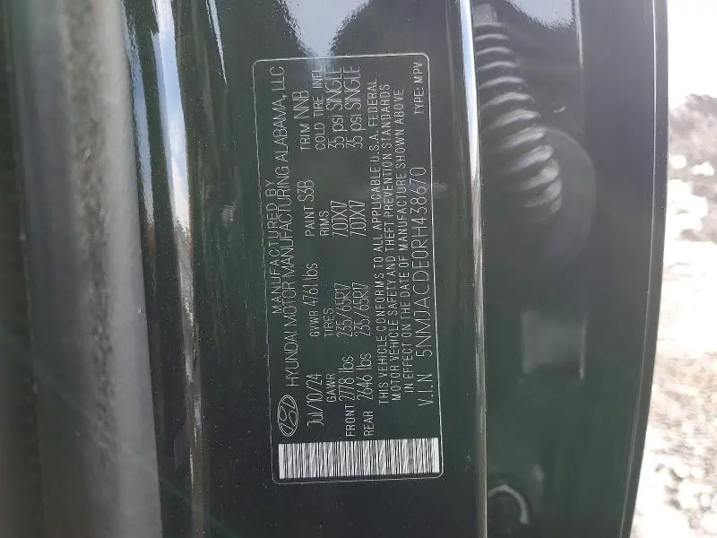 2024 HYUNDAI TUCSON SE  