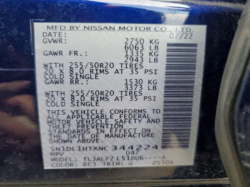 2022 INFINITI QX60 AUTOGRAPH  