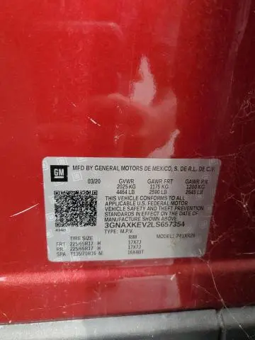 2020 CHEVROLET EQUINOX LT  