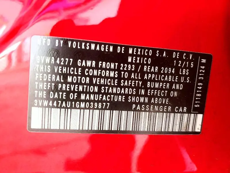 2016 VOLKSWAGEN GTI S/SE  