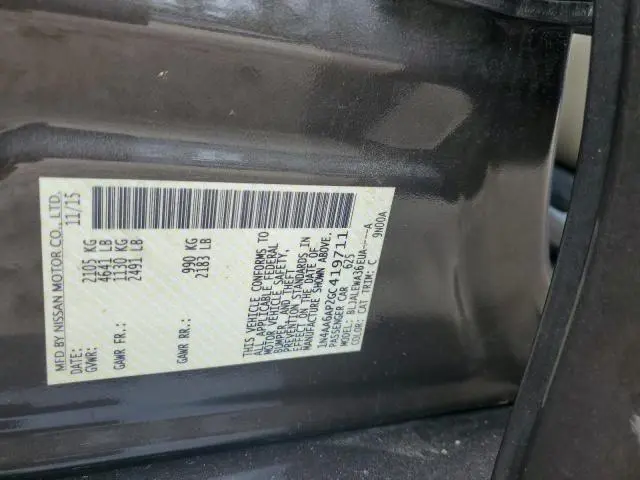 2016 NISSAN MAXIMA 3.5S  
