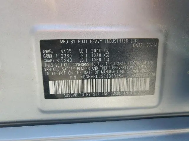 2014 SUBARU LEGACY 2.5I LIMITED  